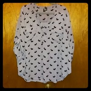 Grey blouse women's 3x